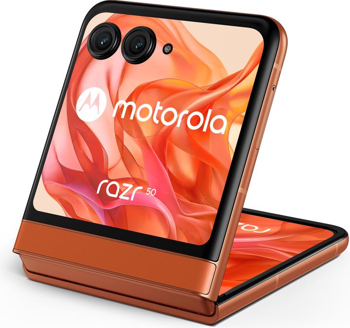 Produktbild Motorola Razr 50 (256 GB, Spritzige Orange, 271.65", SIM + eSIM, 50 Mpx, 5G)