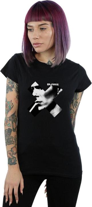 Produktbild David Bowie Cross Smoke Boyfriend Fit TShirt (S)