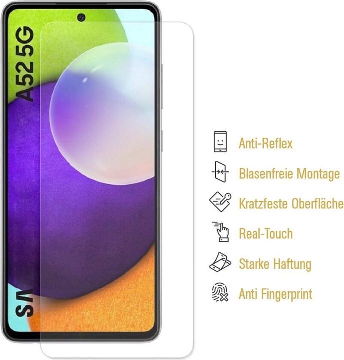 Actual product image Protectorking 6x Panzerfolie Anti-Shock matt entspiegelt (6 Piece, Samsung Galaxy A52)