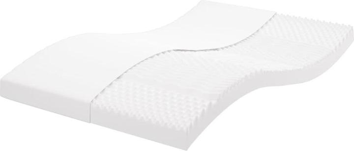 Actual product image VidaXL Schaumstoffmatratze 120 x 220 cm 7-Zonen Härtegrad 20 ILD (120 x 220 cm, Foam core)