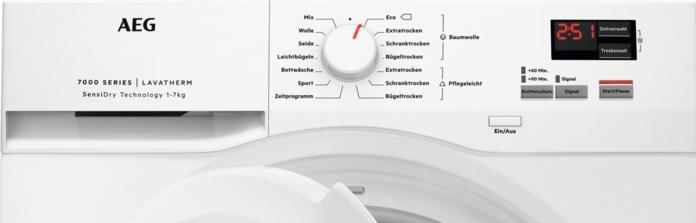Produktbild AEG T7DB41580 - Wäschetrockner - 7000 SENSIDRY® - 8 KG ( EEK: A++ / Skala A+++ bis D ), 916098684 (8 kg, Links)