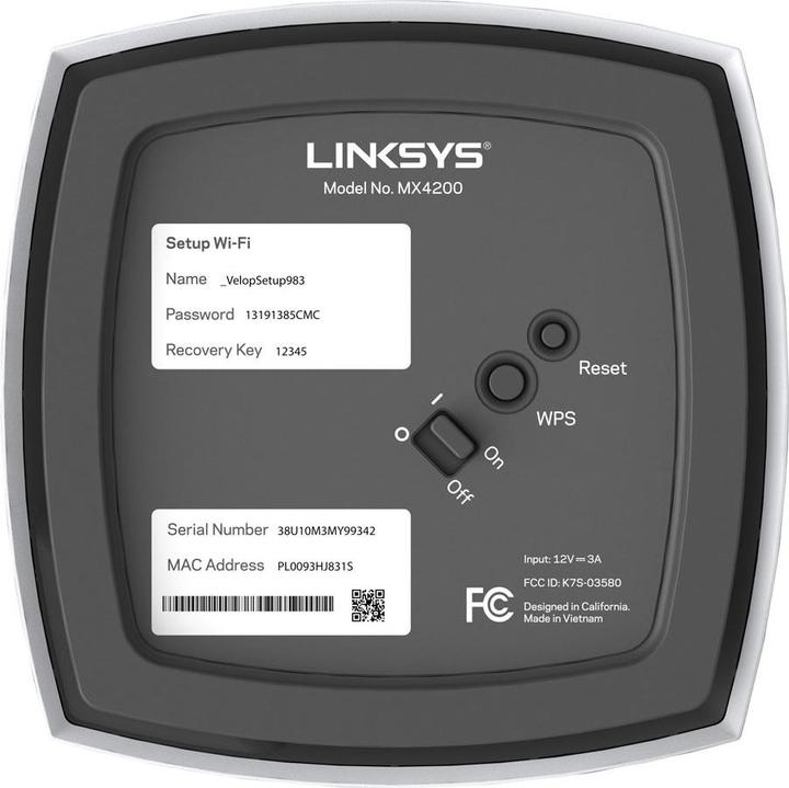 Actual product image Linksys AX4200 3PK 2400 Mbit/s