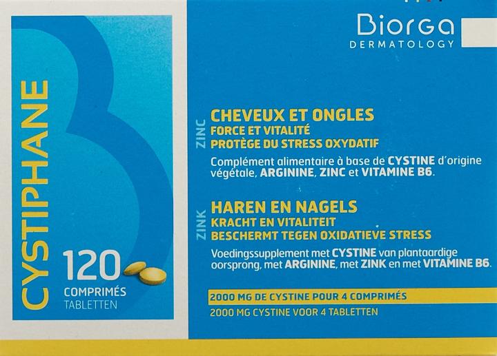 Valori nutrizionali e ingredienti Cystiphane Haar und Nägel (120 Pezzo/i, Pillole, 115 g)