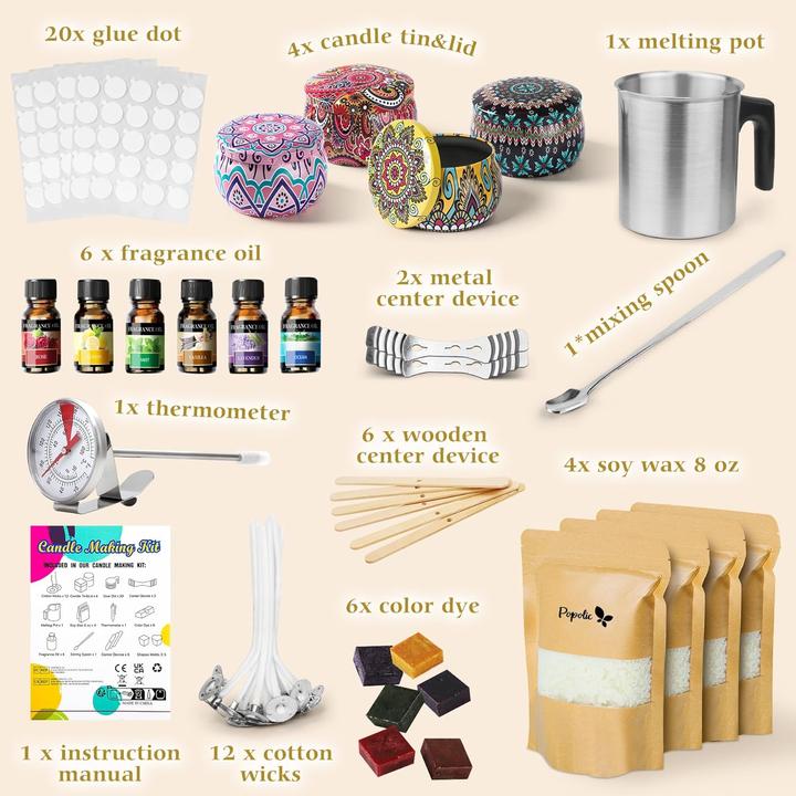 Immagine prodotto Popolic Kit per la creazione di candele