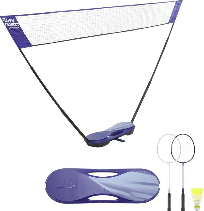 Perfly Badminton Set - Fun Set 3M Brush Royal Blue