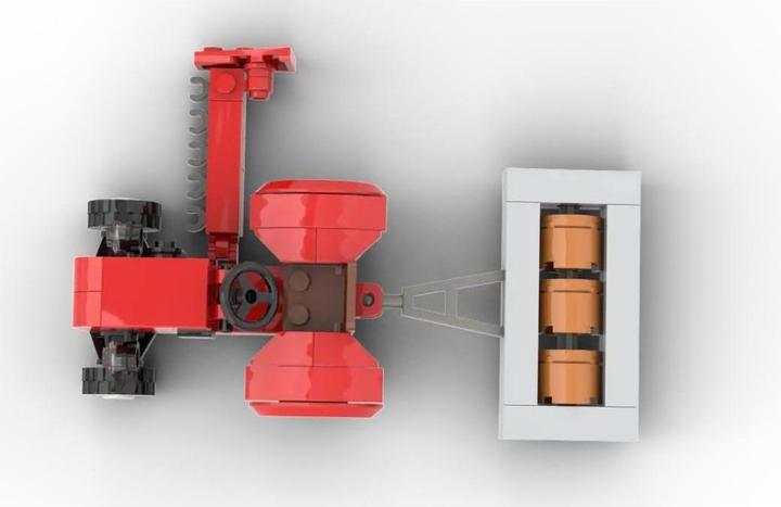 Actual product image Kiddicraft Red tractor with roller and cutter bar