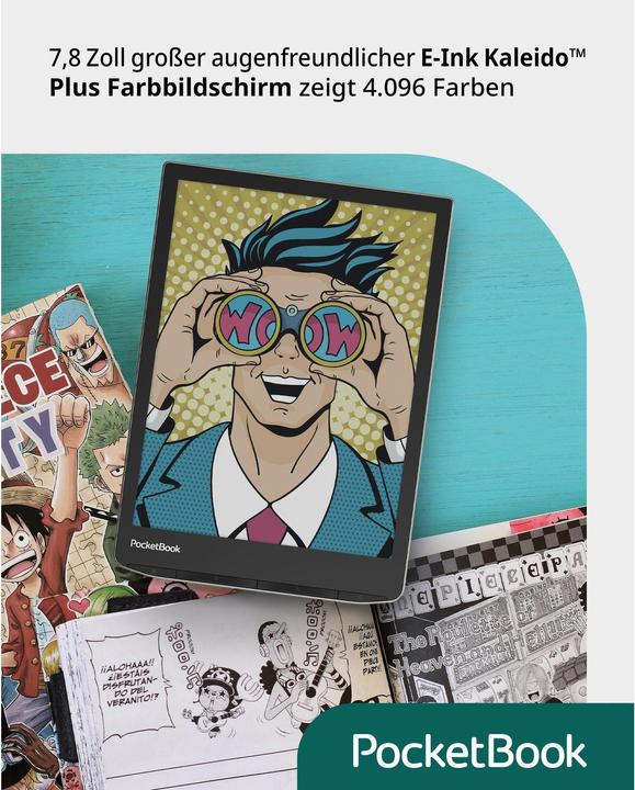 Image du produit PocketBook InkPad Color 2 (7.80", 32 Go, Lune d'argent)