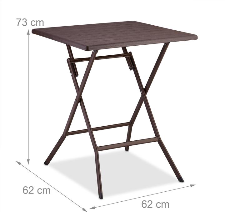 Immagine prodotto Relaxdays Tavolo pieghevole (62 cm)
