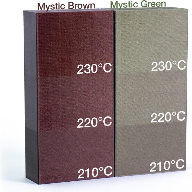 Produktbild Prusa Prusament Premium PLA Mystic Green 1kg (PLA, 1.75 mm, 1000 g, Grün, Braun)