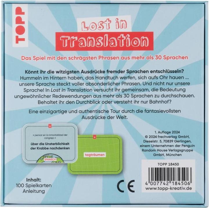 Energy Label Lost in Translation - The game with the weirdest idioms from more than 30 languages (German)