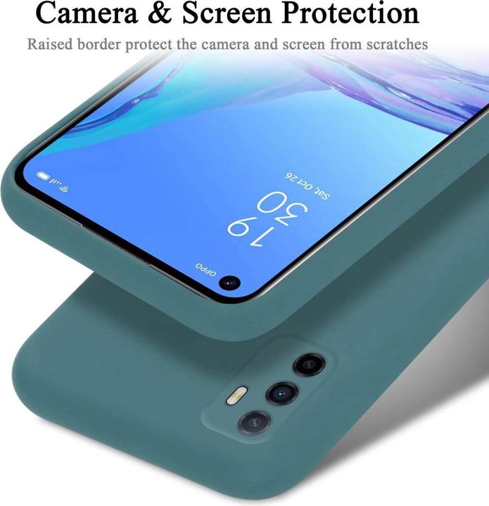 Actual product image Cadorabo Bumper Case for Oppo A53 TPU Liquid Silicone Cover for Oppo A53 (Oppo A53)