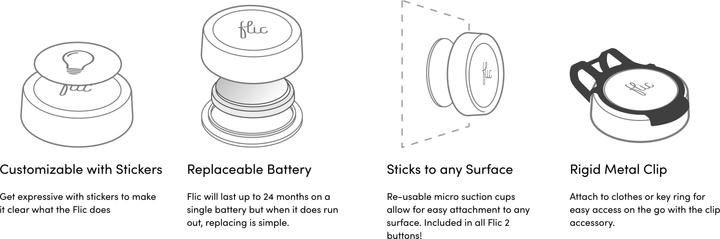 Image du produit Flic Bluetooth Smart Button 3er Pack