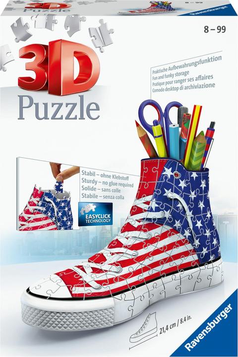 Actual product image Ravensburger 3D Puzzle-America Sneaker (108 pieces)
