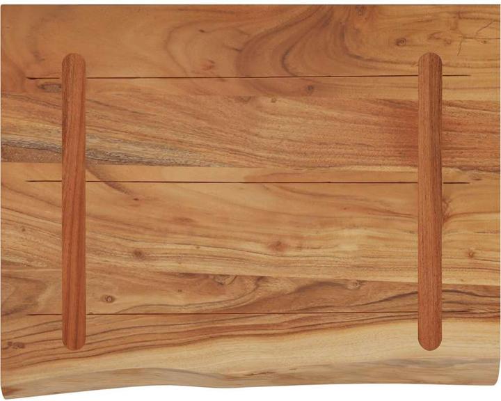 Actual product image VidaXL Wall shelf rectangular tree edge hanging shelf office shelf solid wood acacia (40 x 2.5 x 2.5 cm)