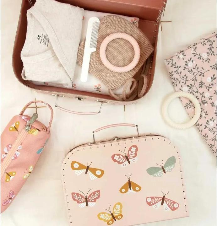 Actual product image A Little Lovely Company Butterflies suitcase set