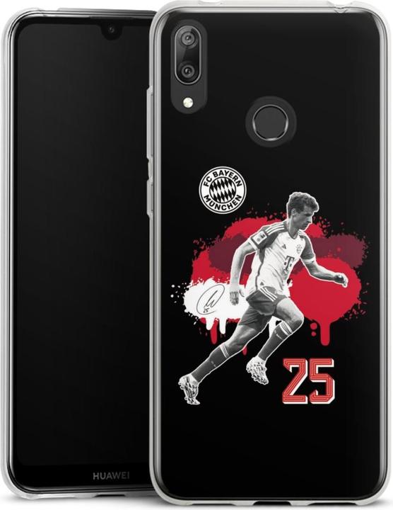 Produktbild DeinDesign Silikon Hülle für Huawei Y7 (2019) Handyhülle Case Smartphone Schutzhülle FC Bayern München (Huawei Y7 (2019))