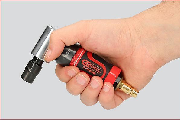Produktbild KS Tools SlimPOWER Mini-Druckluft-Winkelstabschleifer, pneumatisch, 19000 U/min