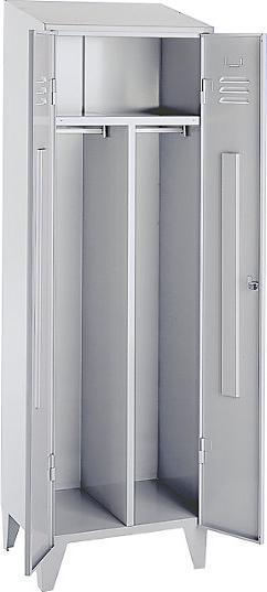 Actual product image Wolf Steel locker with cleated feet, compartments cabinet height (60 cm, 185 cm)