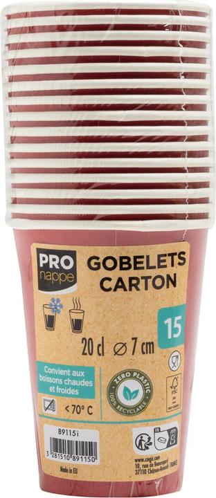 Produktbild PROnappe 15 Einweg-Kaffeebecher 200,0 ml (15 x)