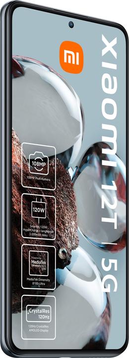Productafbeelding Xiaomi 12T (256 GB, Zilver, 6.67", Dubbele SIM, 108 Mpx, 5G)