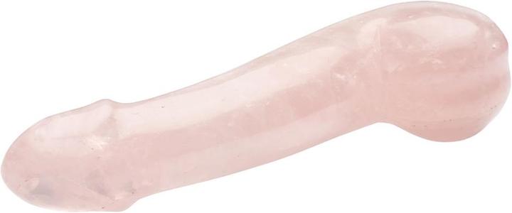 Actual product image La Gemmes Rose quartz penis