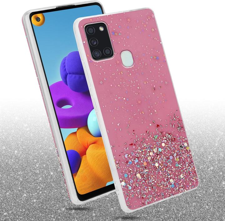 Actual product image Cadorabo TPU cover sparkling glitter (Samsung Galaxy A21s)