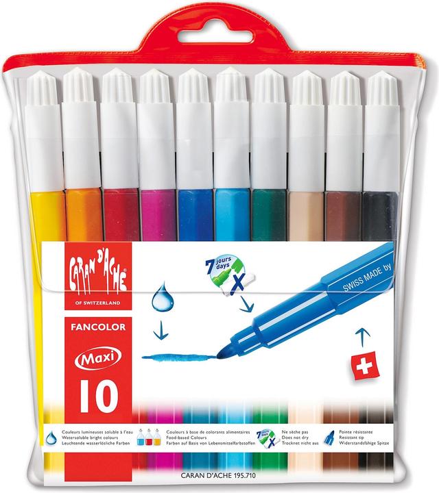 Produktbild Caran d'Ache Filzstifte Fancolor (Multicolor, 10 x)
