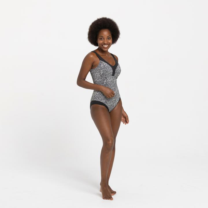 Produktbild Nabaiji Badeanzug Damen Clara Zeb schwarz (44)
