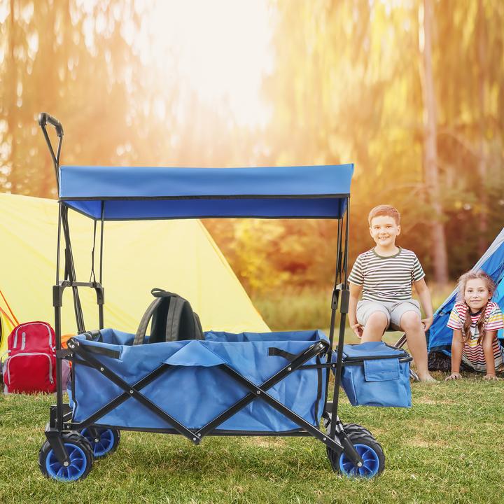 Image du produit Toboli Bollerwagen pliable avec toit solaire Bollerwagen pliable
