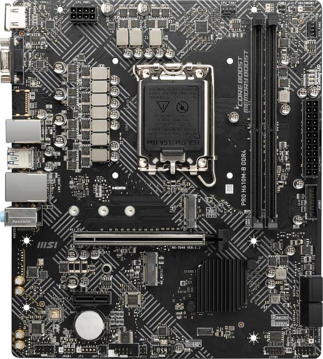 Actual product image MSI PRO H410M-B (LGA 1200, Intel H410, mATX)
