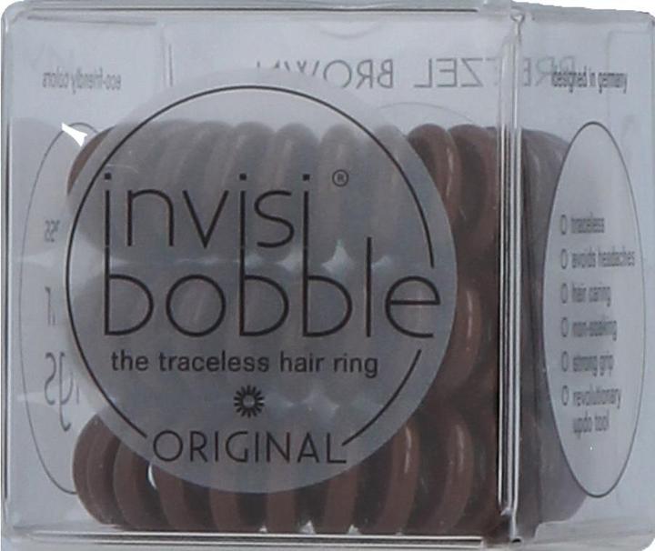 Immagine prodotto Invisibobble Fascetta per capelli originale pretzel marrone 3 pezzi. (Elastico per capelli)
