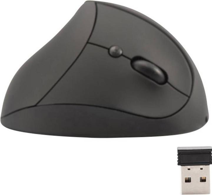 Produktbild Digitus Ergonomischer vertikaler kabelloser 6 Tasten 1600 dpi schwarz (Kabellos)