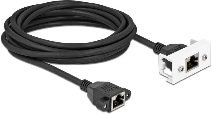 Produktbild Delock Netzwerk Verlängerungskabel für Easy 45 Modul S/FTP RJ45 Buchse zu RJ45 Buchse Cat.6A 5 m schwarz (S/FTP, CAT6a, 5 m)