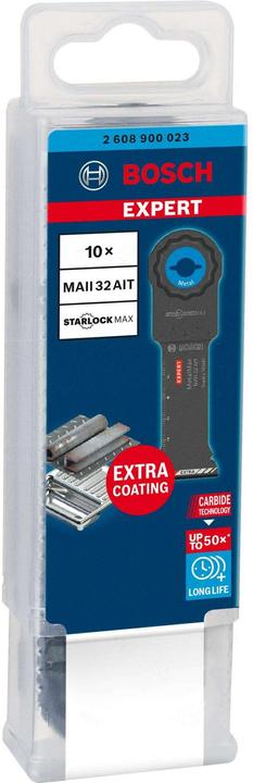 Produktbild Bosch Professional Zubehör EXPERT MetalMax MAII 32 AIT Blatt für Multifunktionswerkzeuge, 70 x 32 mm, 10 Stück