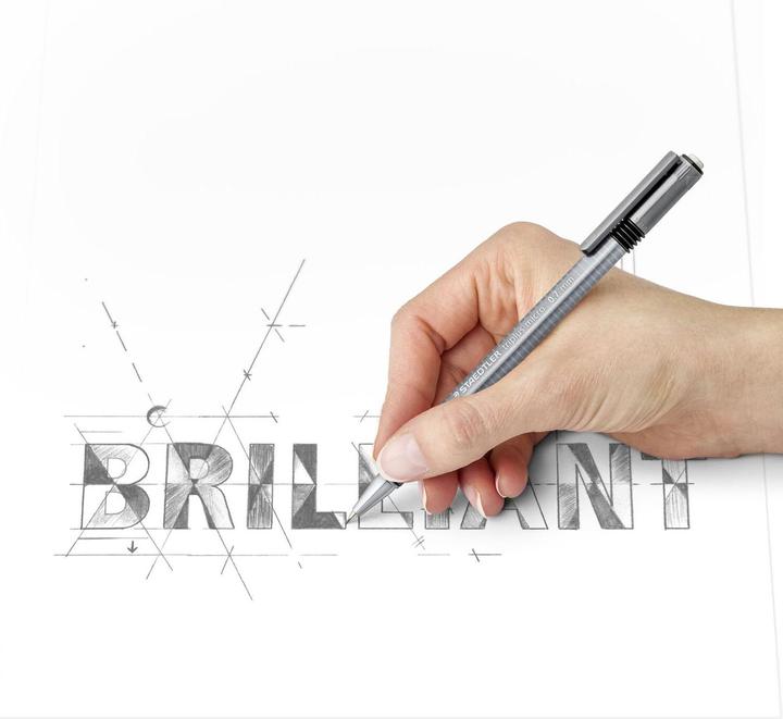 Image du produit Staedtler triplus micro 774 Porte-mines triangulaire Blister, 0,7 mm et 1 boîte de mines (0.70 mm, B, 1 x)