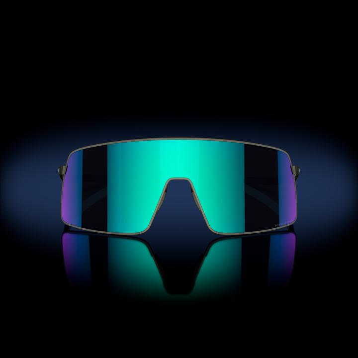 Actual product image Oakley Sutro TI lunettes de sport (Satin lead, Prizm Sapphire)