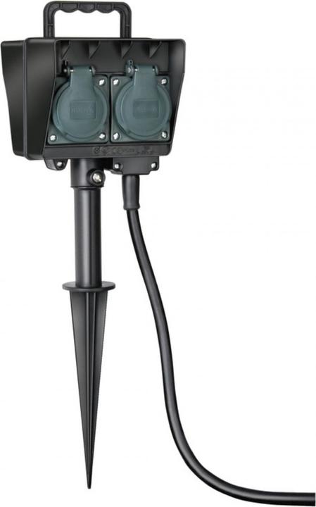 Actual product image Brennenstuhl Garden socket with earth spike (4 x, CEE 7/3, 1.40 m)