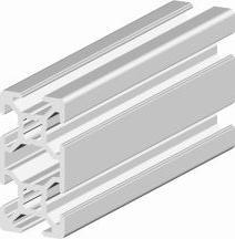 Actual product image Rs Pro Aluminium strut profile 20 x 40, 6-fold groove 6mm, length 3m