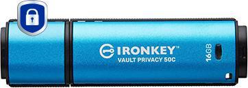 Produktbild Kingston IronKey Vault Privacy 50C (16 GB, USB-C)