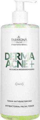 Konjac Sponge FARMONA PROFESSIONAL Derma Acne+ Antibacterial Facial Toner tonik antybakteryjny 500ml (Tonic, 500 ml)