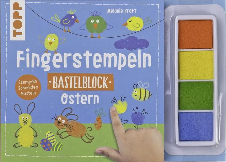 Produktbild Fingerstempeln. Bastelblock Ostern
