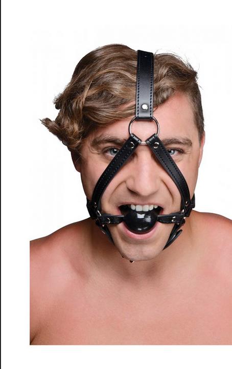 Produktbild XR Brands Head Harness + Ball Gag