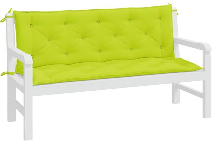 Actual product image VidaXL Garden bench cushions 2 pcs. O x ford fabric (150 x 50 x 7 cm)