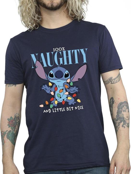Image du produit Disney - T-shirt LILO & STITCH NAUGHTY & NICE - Homme (S)