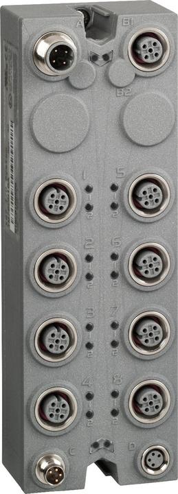 Immagine prodotto Schneider Electric Blocco di estensione, TM7, IP67, 16 DE, 24V DC, connettore M12 TM7BDI16A
