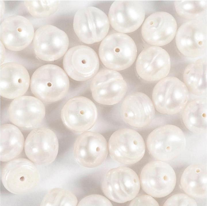 Produktbild Creativ Company Perlen-Set Süsswasserperlen 4 mm, Packungsgrösse: 40