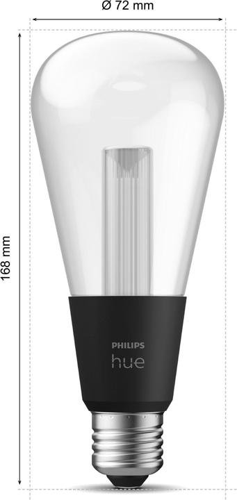 Produktbild Philips Hue White & Color Ambiance Lightguide Giant Edison (E27, 6.80 W, 500 lm, 1 x, G)