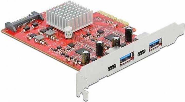 Image du produit Delock Carte PCI Express USB 3.1 Gen2 - 2x USB-A + 2x USB-C