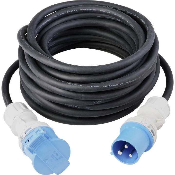 Image du produit Sygonix SY-5244052 Rallonge électrique 16 A noire 10 m résistante aux intempéries (10 m, CEE)