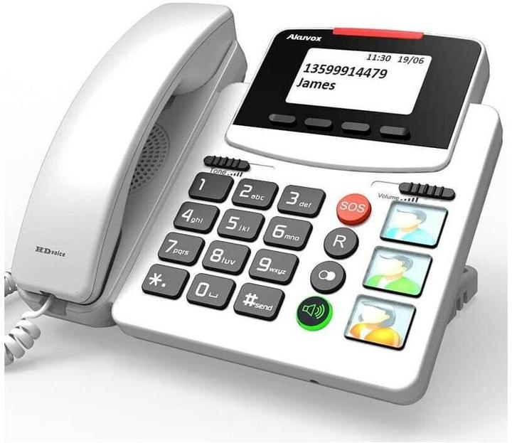 Produktbild Akuvox R15P Grosstasten-SIP-Telefon inkl. SOS-Sender, PoE